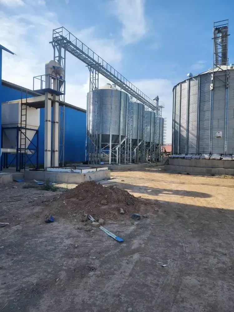 عملیات تعویض قیف زیر مخازن سیلوهای 150 مترمکعبی در پروژه کارخانه خوراک ملارد شیر انجام شد