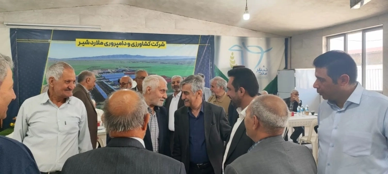 دیدار مدیرعامل پیشین و بازنشستگان شرکت کشاورزی و دامپروری ملاردشیر با میثم امیرحسینی