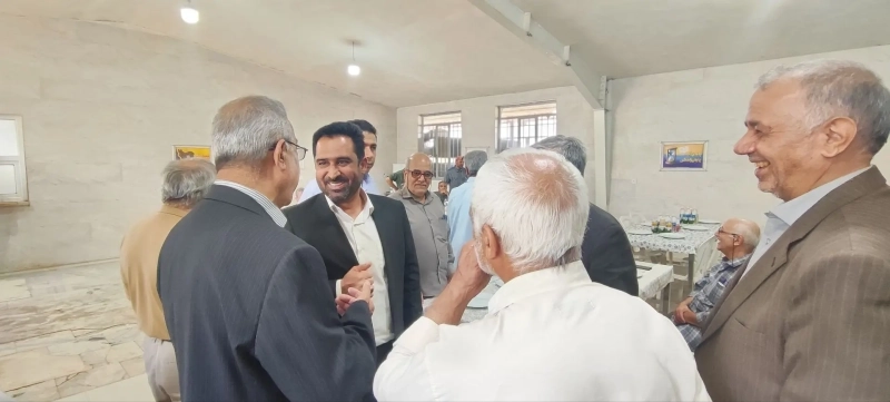 دیدار مدیرعامل پیشین و بازنشستگان شرکت کشاورزی و دامپروری ملاردشیر با میثم امیرحسینی