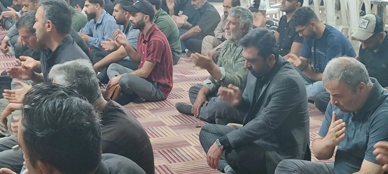 برگزاری ششمین روز از مراسم عزاداری حضرت اباعبدالله الحسین (ع) در شرکت ملاردشیر