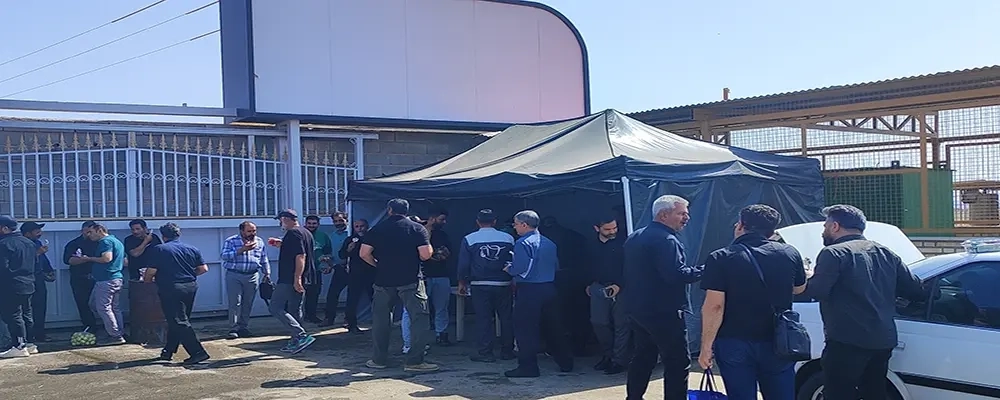 برپایی ایستگاه صلواتی توسط کارکنان واحد پشتیبانی شرکت ملاردشیر در پنجمین روز از ایام محرم