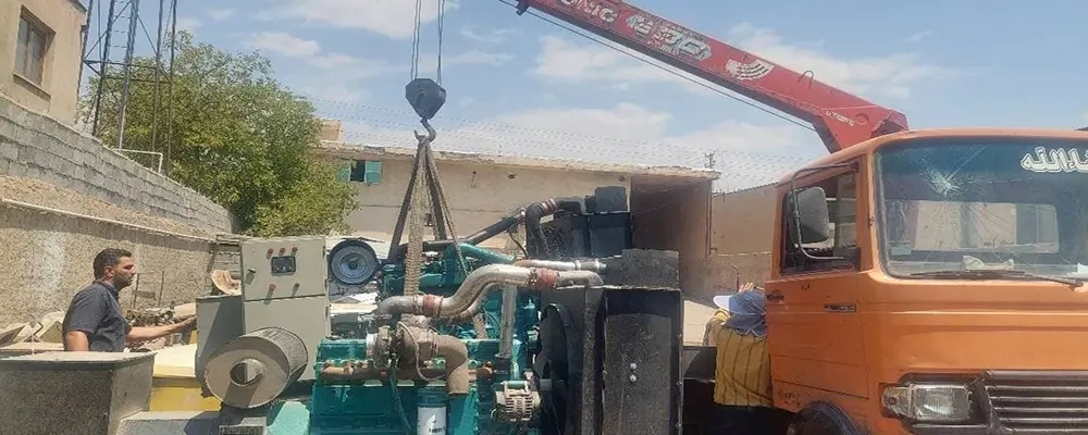 عملیات مونتاژ تابلو برق و راه‌ اندازی فن‌ ها در بخش دیزل‌ ژنراتور شرکت ملاردشیر