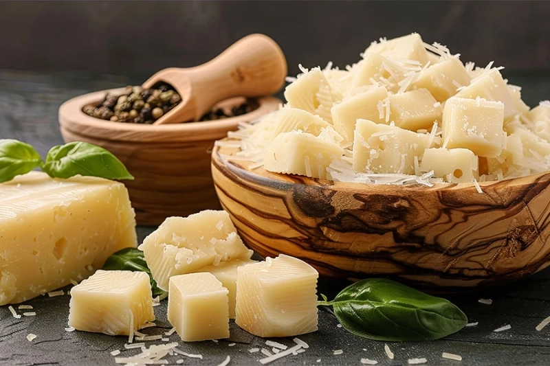 بررسی تفاوت پنیر پارمزان با پنیر پیتزا