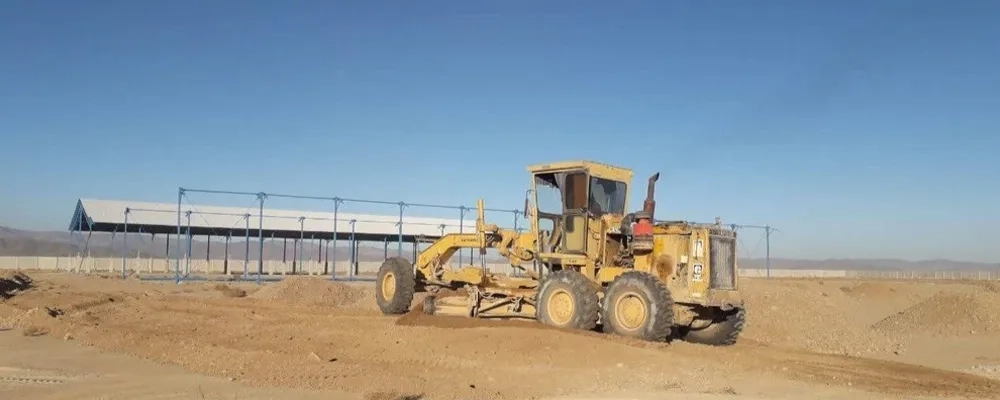 عملیات تسطیح لایه آخر سالن 7B در پروژه 6 هزار راسی ملایر