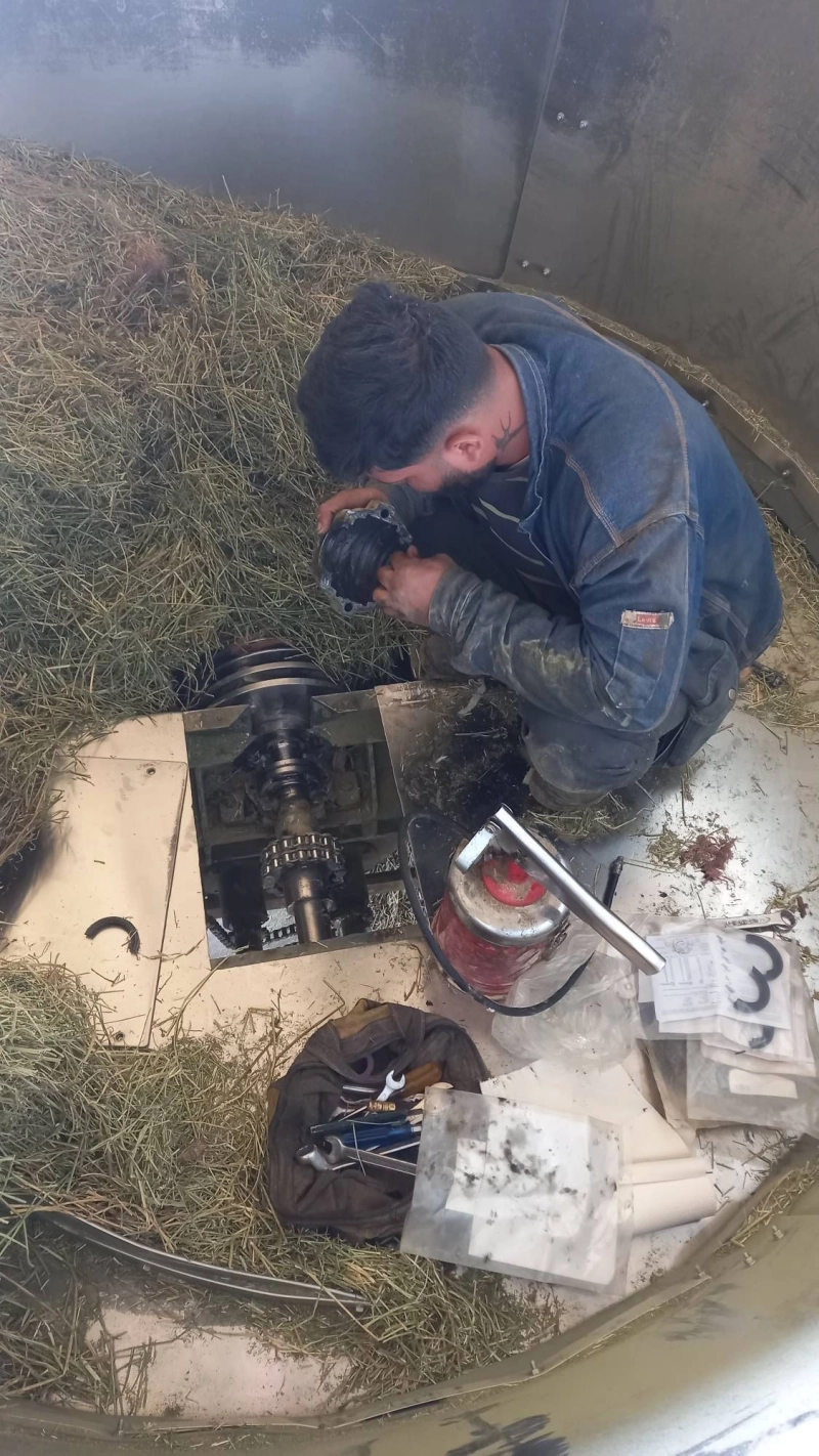 عملیات افزایش راندمان و بهینه‌ سازی عملکرد یونجه‌ خوردکن شرکت ملاردشیر