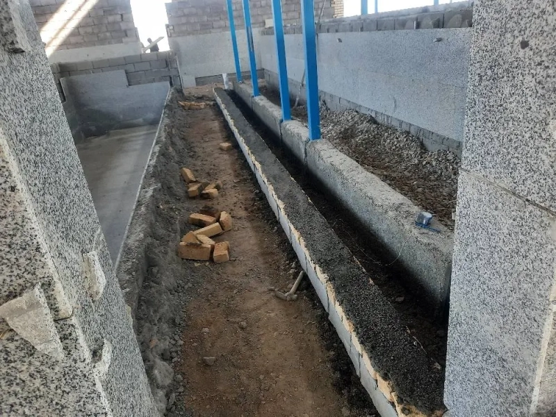 عملیات بهسازی و ارتقای نمای داخلی چاله شیردوشی زایشگاه در پروژه ملایر