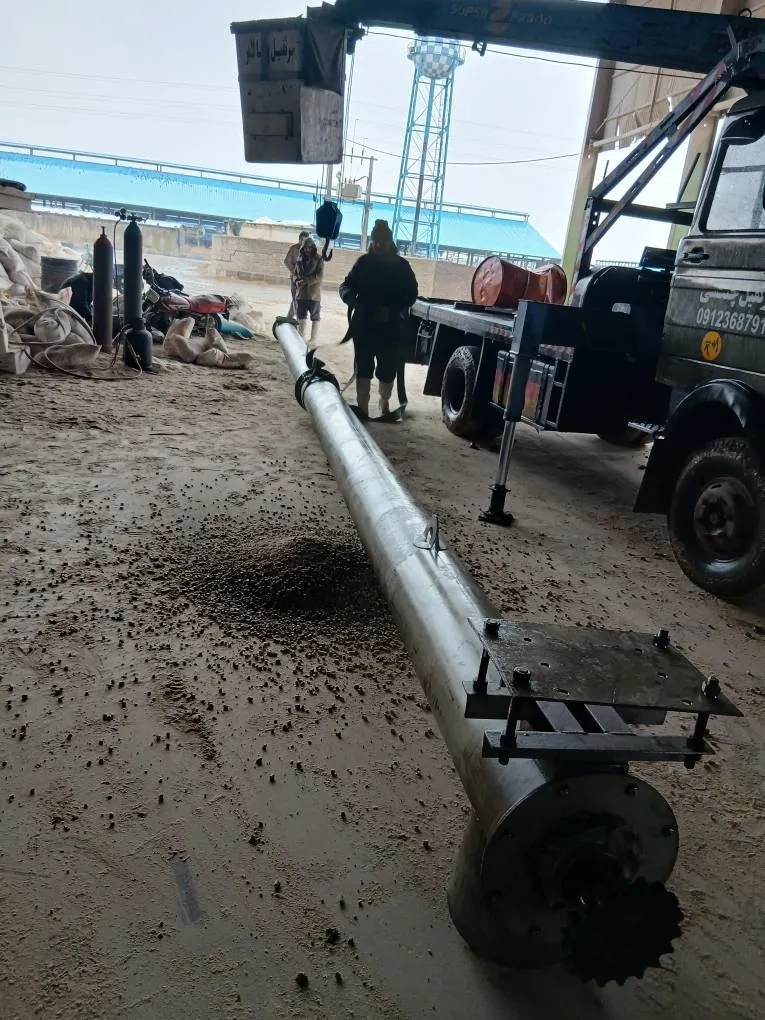 عملیات افزایش راندمان و ارتقای عملکرد آوگر تخلیه میکسر در کارخانه خوراک ملاردشیر