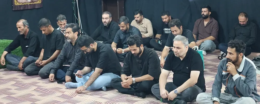 شبیه‌ترینِ خلق به پیامبر(ص) در آینه سوگ؛ روایت هشتمین روز عزاداری در شرکت ملارد شیر