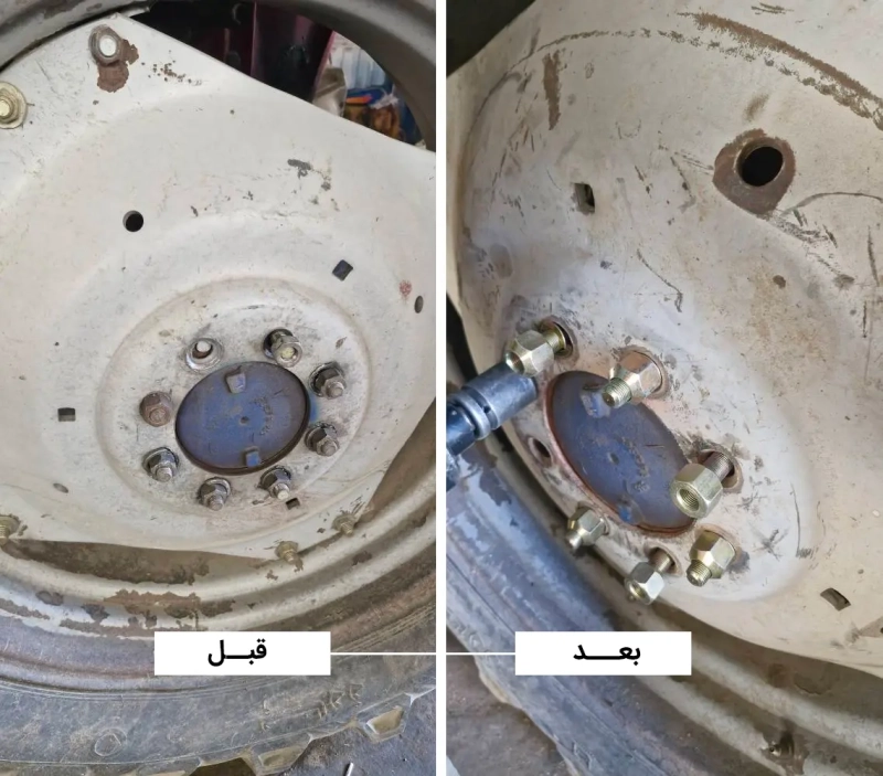عملیات سرویس، نگهداری و ترمیم ادوات آسیب‌دیده در شرکت ملاردشیر