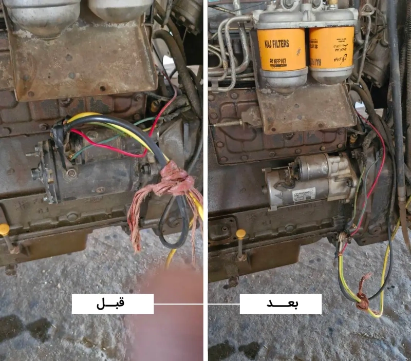 عملیات سرویس، نگهداری و ترمیم ادوات آسیب‌دیده در شرکت ملاردشیر