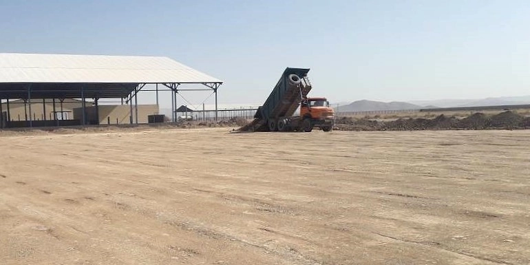 زیرساخت خاکی سالن های 14 پروژه شش هزار رأسی ملایر تکمیل شد 2